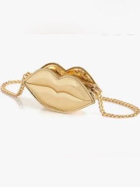Shiraleah Kiss Mini Bag in Gold NWT
